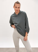 Altra Volta Oversized Hoodie mit Rückenausschnitt