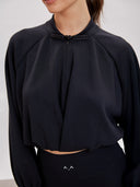 Altra Volta Cropped Sweatshirt mit Ballonärmeln