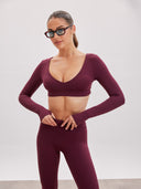 Altra Volta Long Sleeve Scoop Crop